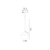 T315 (BLK) - DC48V - Multi Track Pendant Light 14W, 109°, 3000K nooran sky dubai dimension size